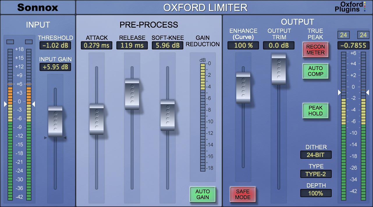 Sonnox Oxford Limiter  Native  (Latest  Version)